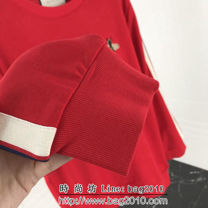 GUCCI古馳 18ss秋冬新款 小蜜蜂圖案 純棉衛衣 情侶款 ydi1404